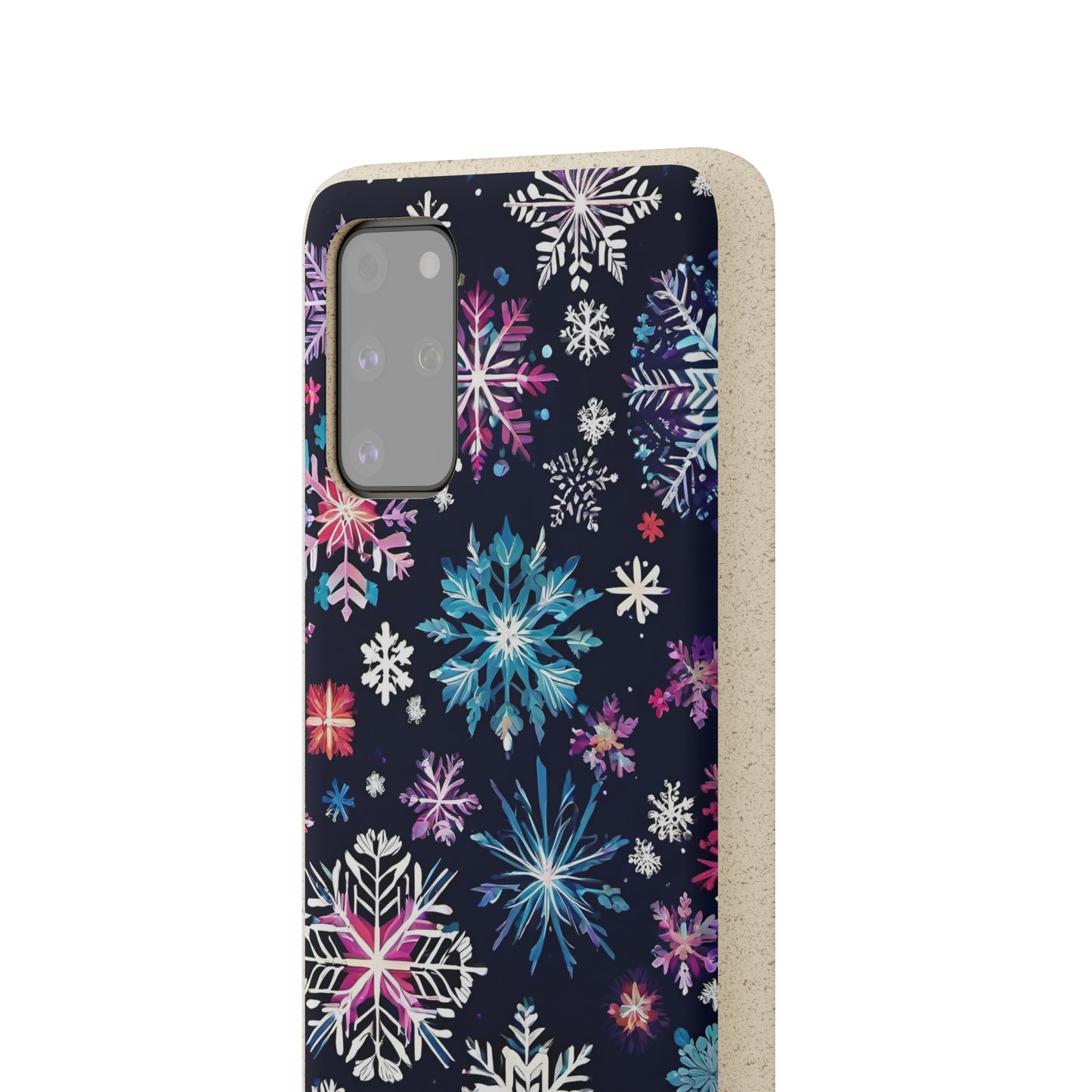 Elegant Snowflakes EcoElegance Biodegradable Cases 🌱