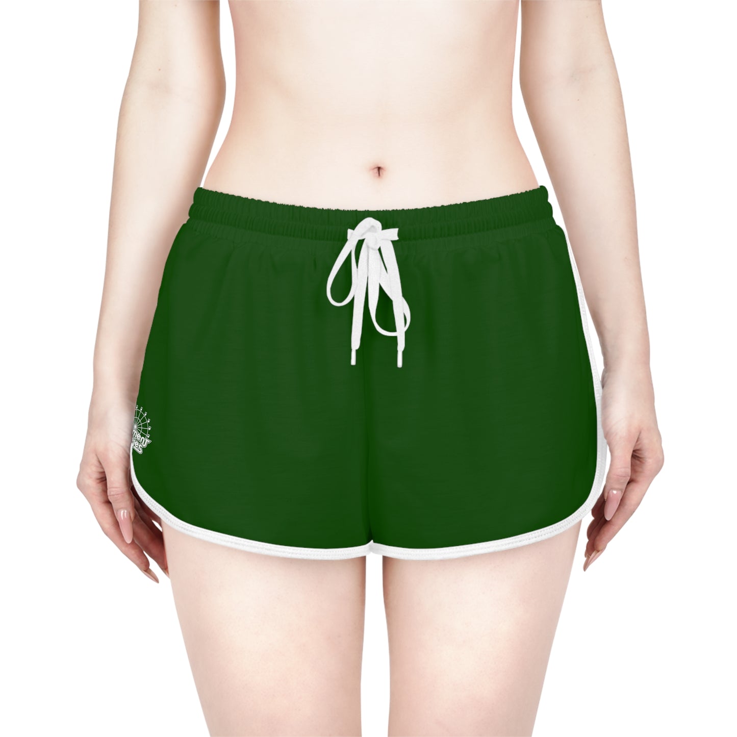 Forest Green Retro Women's Gym Shorts