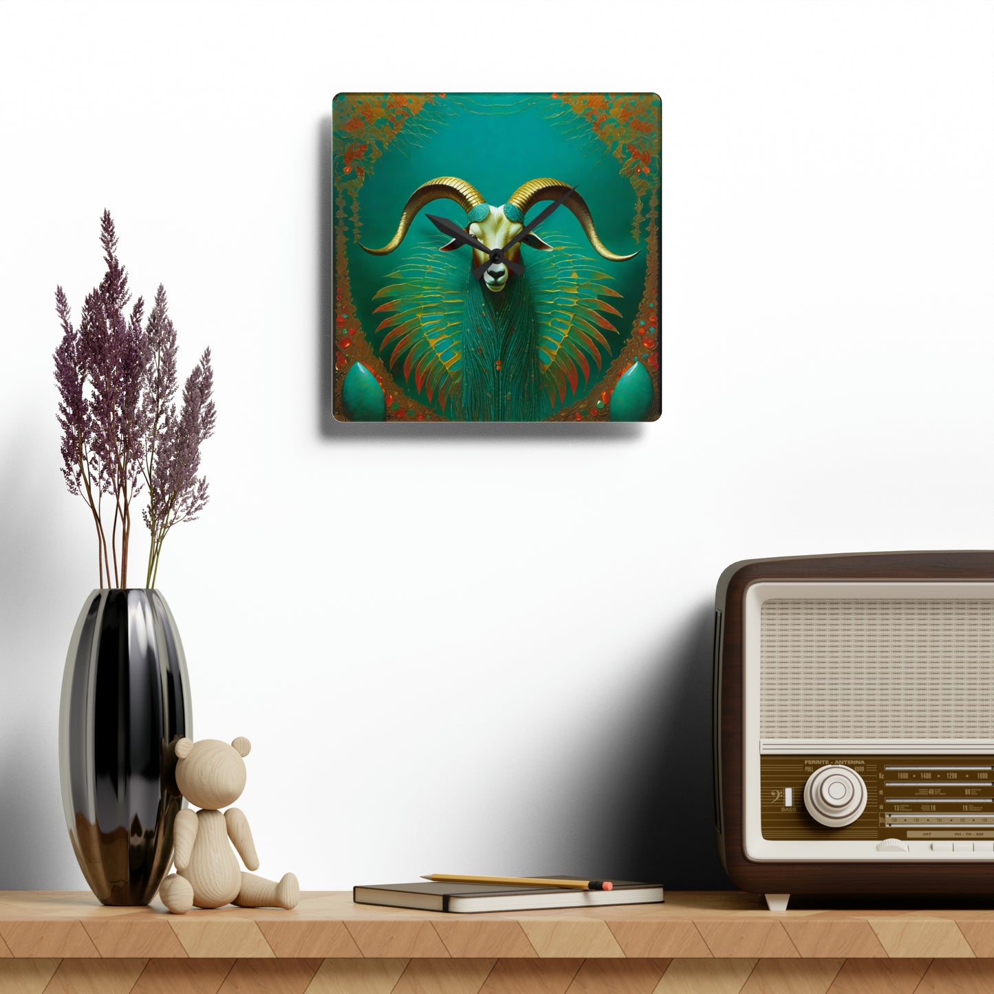 Liminal Week Goat Acrylic Wall Clock