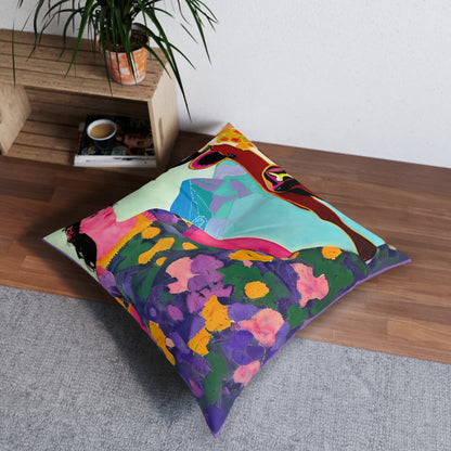 Taurus Empress Tufted Square Floor Pillow