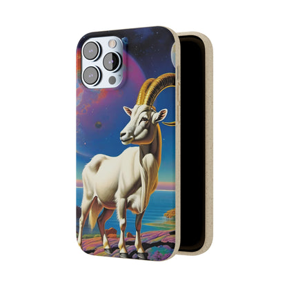 Goat of Mountain and Sea Eco Elegance Biodegradable Cases 🌱