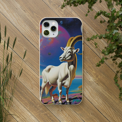 Goat of Mountain and Sea Eco Elegance Biodegradable Cases 🌱