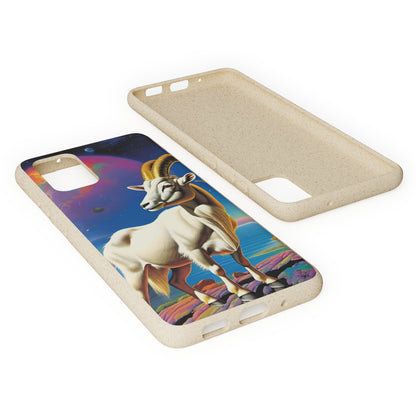 Goat of Mountain and Sea Eco Elegance Biodegradable Cases 🌱