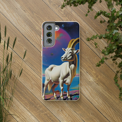 Goat of Mountain and Sea Eco Elegance Biodegradable Cases 🌱