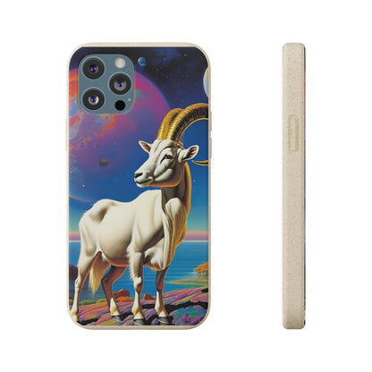 Goat of Mountain and Sea Eco Elegance Biodegradable Cases 🌱