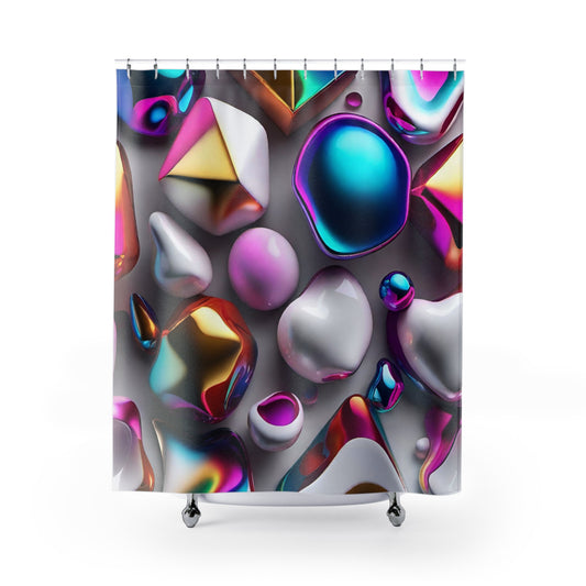 aakooob Future Textures Shower Curtain