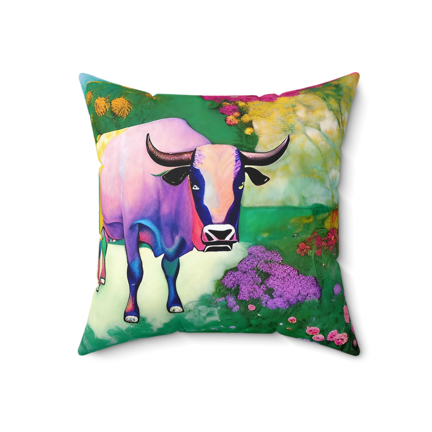 Taurus Spring Square Pillow