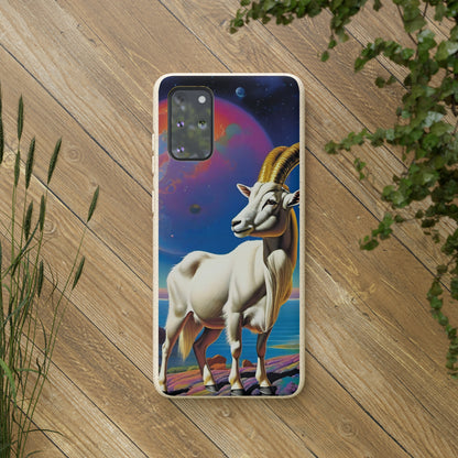 Goat of Mountain and Sea Eco Elegance Biodegradable Cases 🌱