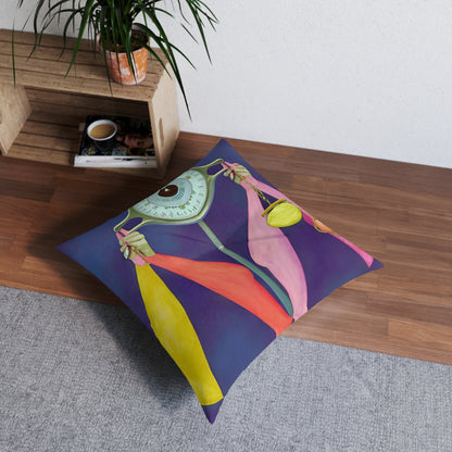 Libraic Tufted Square Floor Pillow