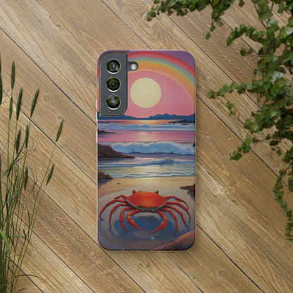 Cancerian Sunset EcoElegance Biodegradable Phone Case 🌿