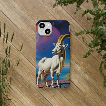 Goat of Mountain and Sea Eco Elegance Biodegradable Cases 🌱