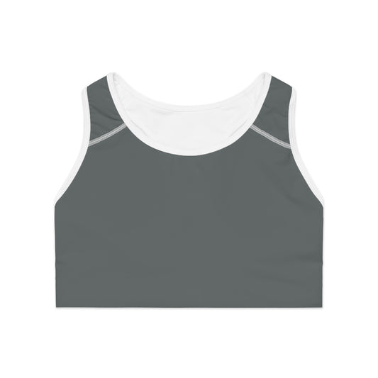 Dark Grey Classic Sports Bra 🇺🇸