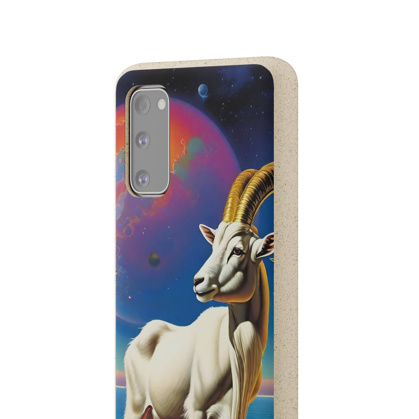 Goat of Mountain and Sea Eco Elegance Biodegradable Cases 🌱