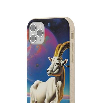 Goat of Mountain and Sea Eco Elegance Biodegradable Cases 🌱