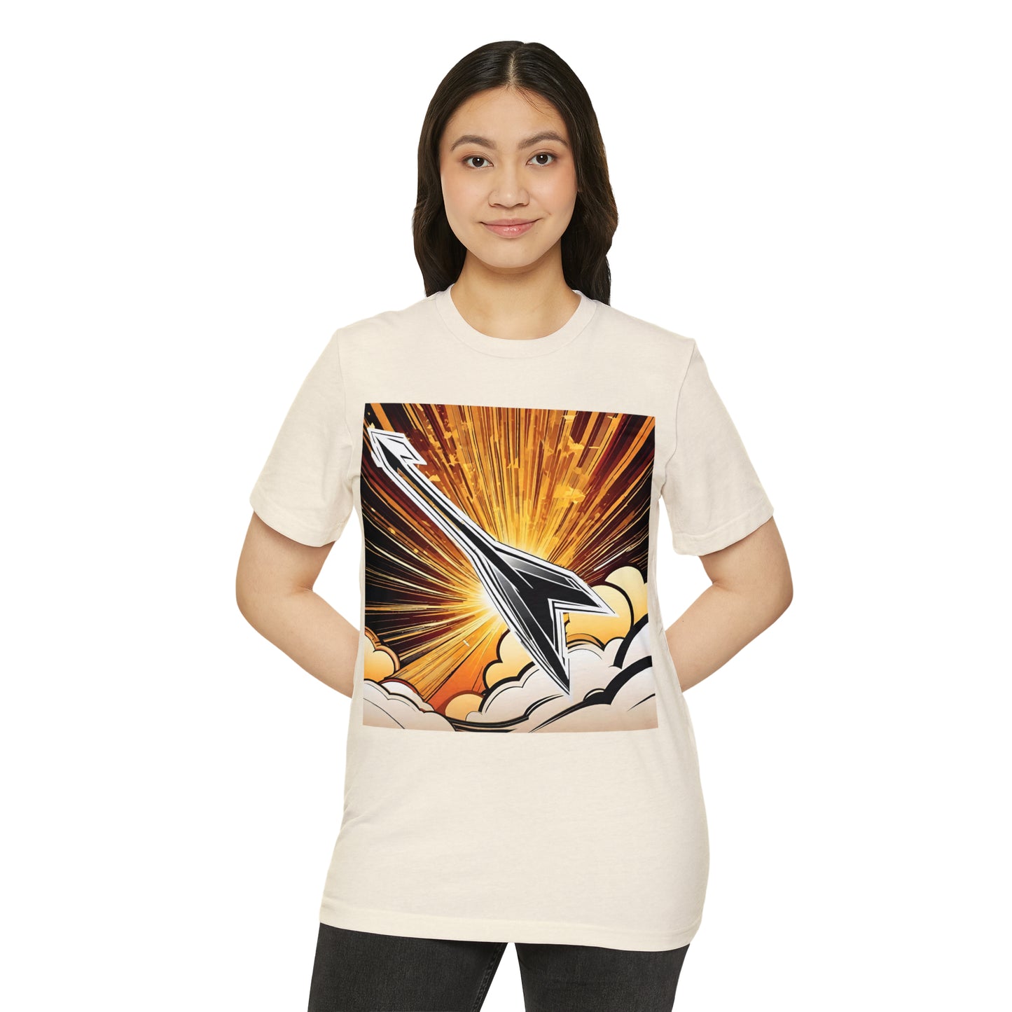 Arrow Sunrise Unisex EcoChic T-Shirt ♻️