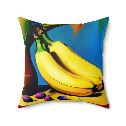 Coco Banana Faux Suede Square Pillow