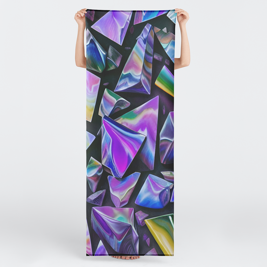 Night Crystals Yoga Mat Towel