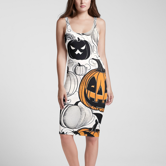 Halloween Tings Knee-length Bodycon Dress