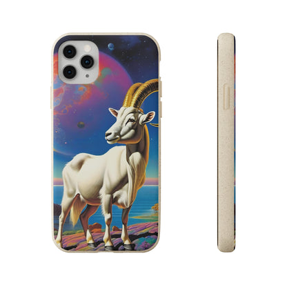 Goat of Mountain and Sea Eco Elegance Biodegradable Cases 🌱