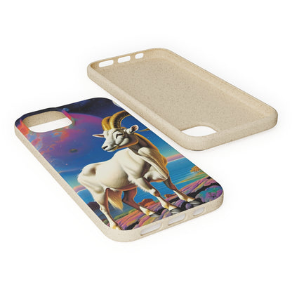 Goat of Mountain and Sea Eco Elegance Biodegradable Cases 🌱