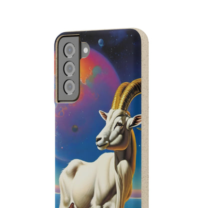 Goat of Mountain and Sea Eco Elegance Biodegradable Cases 🌱