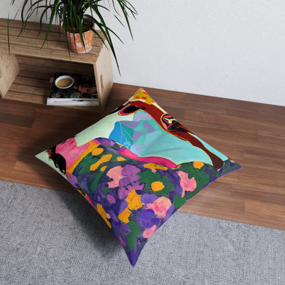 Taurus Empress Tufted Square Floor Pillow