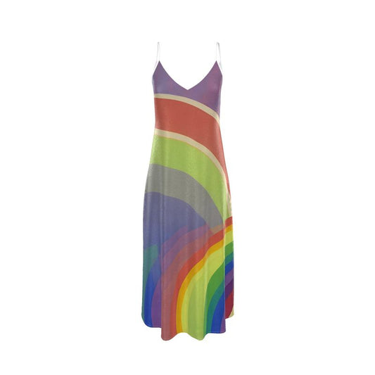 Many Rainbows Slip Dress 🏕✅