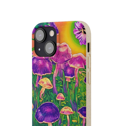 Magic Mushrooms EcoElegance Biodegradable Cases 🌱