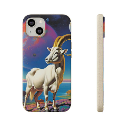 Goat of Mountain and Sea Eco Elegance Biodegradable Cases 🌱