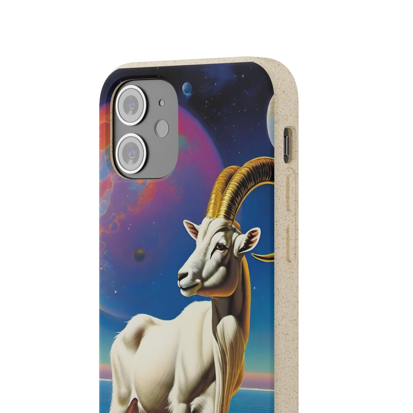 Goat of Mountain and Sea Eco Elegance Biodegradable Cases 🌱