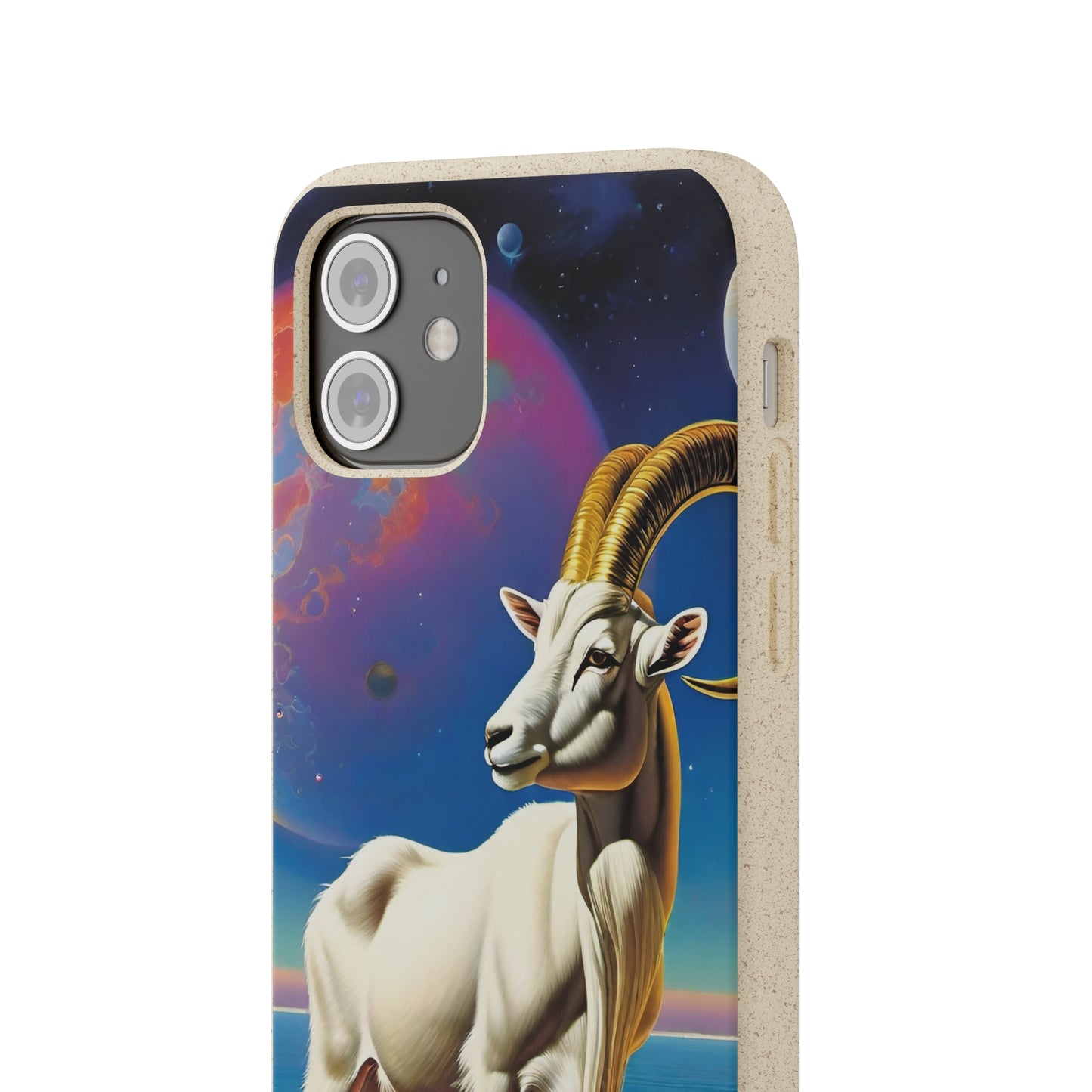 Goat of Mountain and Sea Eco Elegance Biodegradable Cases 🌱