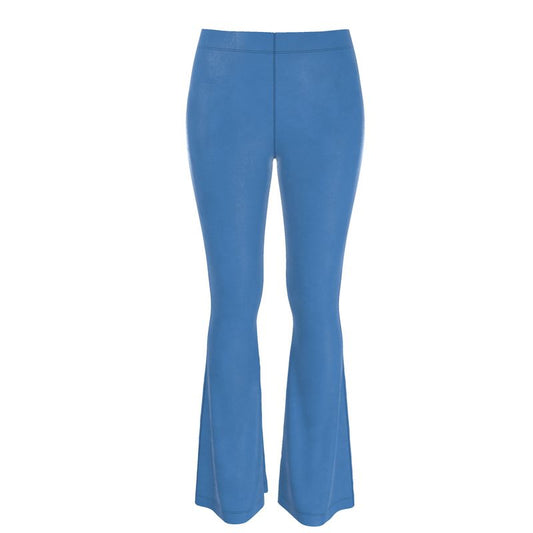 Cloudy Blue Lux Velour Flares
