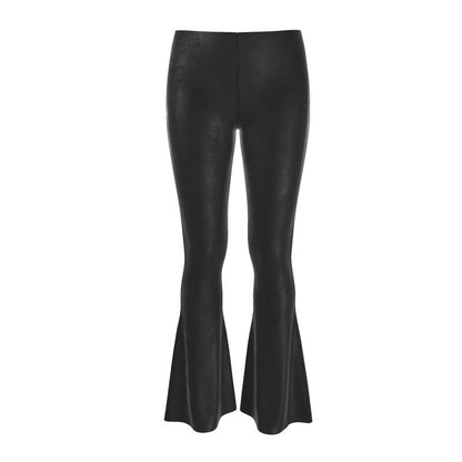 Black Lux Velour Flares