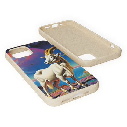 Goat of Mountain and Sea Eco Elegance Biodegradable Cases 🌱