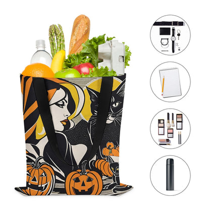 Halloween Vamp Paper Shopping Tote