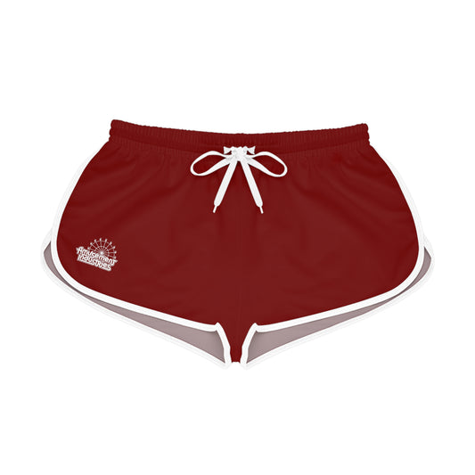 Maroon Retro Women's Gym Shorts