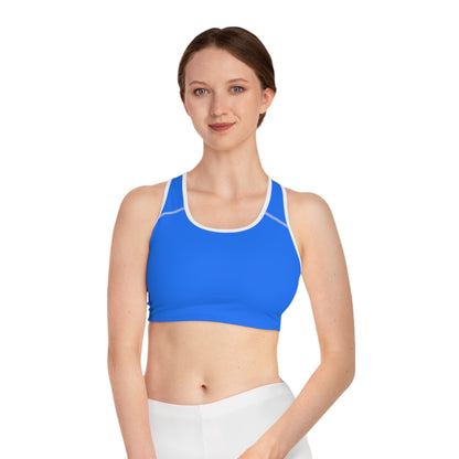 Blue Classic Sports Bra 🇺🇸