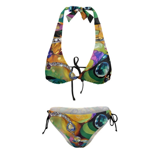 Luxy Snake Halter Bikini