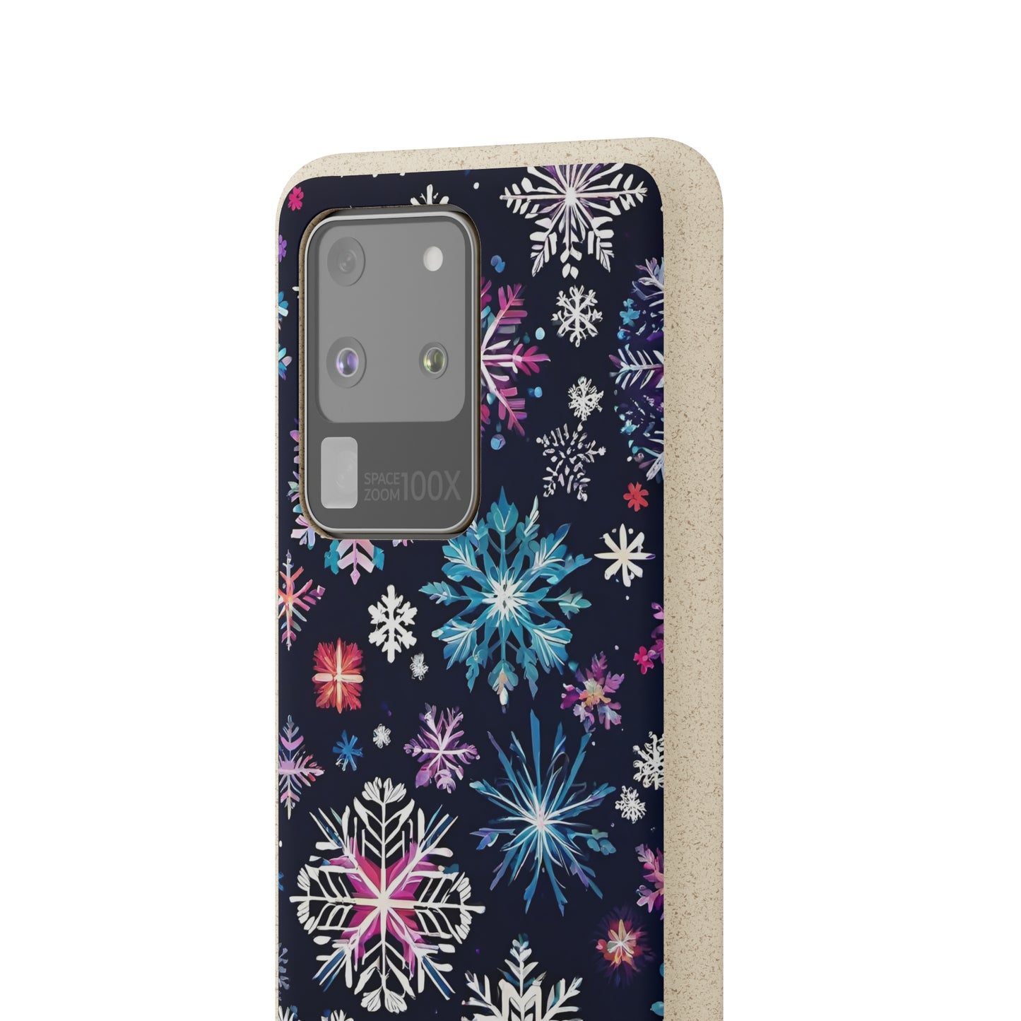 Elegant Snowflakes EcoElegance Biodegradable Cases 🌱