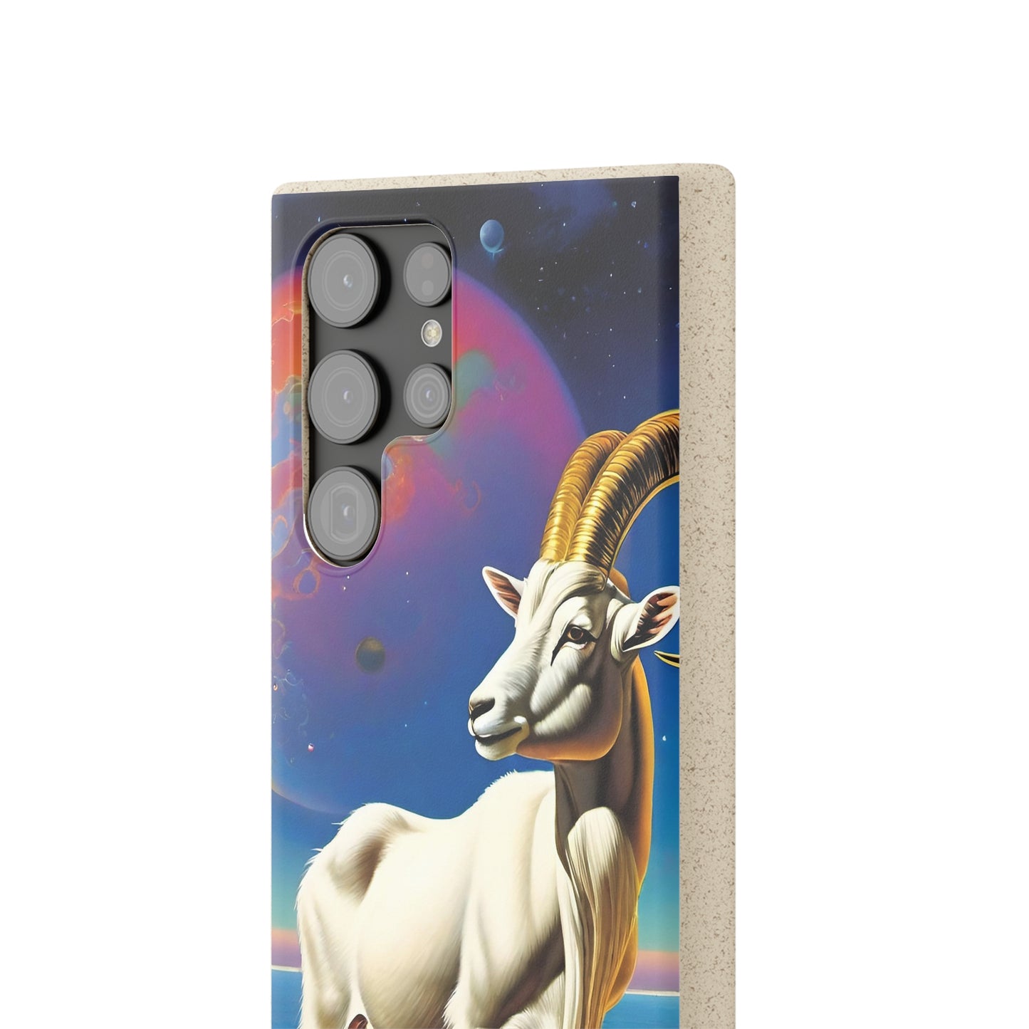 Goat of Mountain and Sea Eco Elegance Biodegradable Cases 🌱