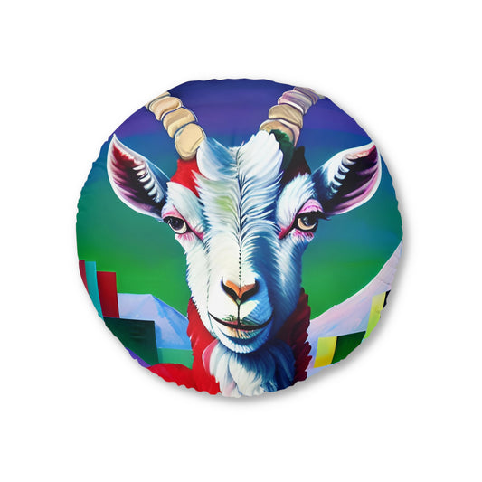 Industrious Goat Palette Plush Roun Floor Pillow