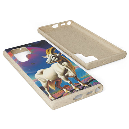 Goat of Mountain and Sea Eco Elegance Biodegradable Cases 🌱