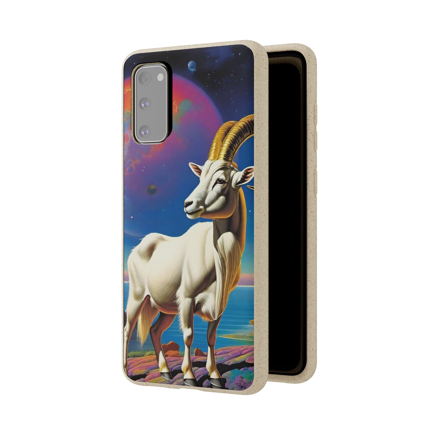 Goat of Mountain and Sea Eco Elegance Biodegradable Cases 🌱