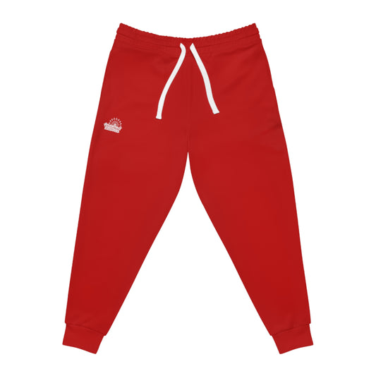 Deep Red Unisex Classic Joggers