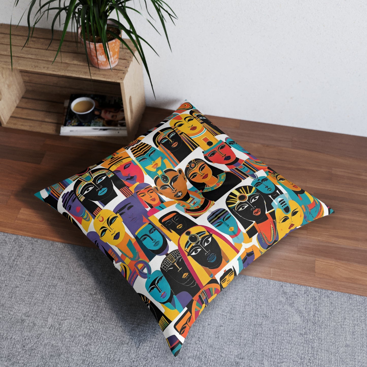 Kemetic Social Club Tufted Square Floor Pillow