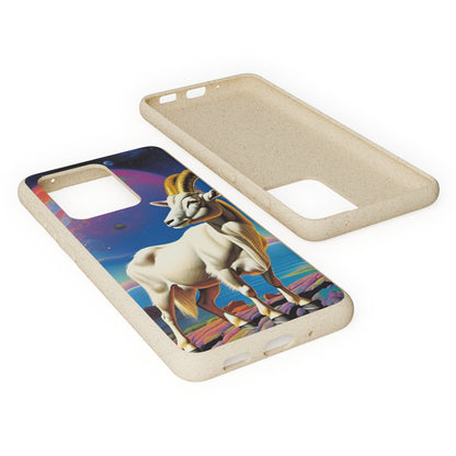 Goat of Mountain and Sea Eco Elegance Biodegradable Cases 🌱