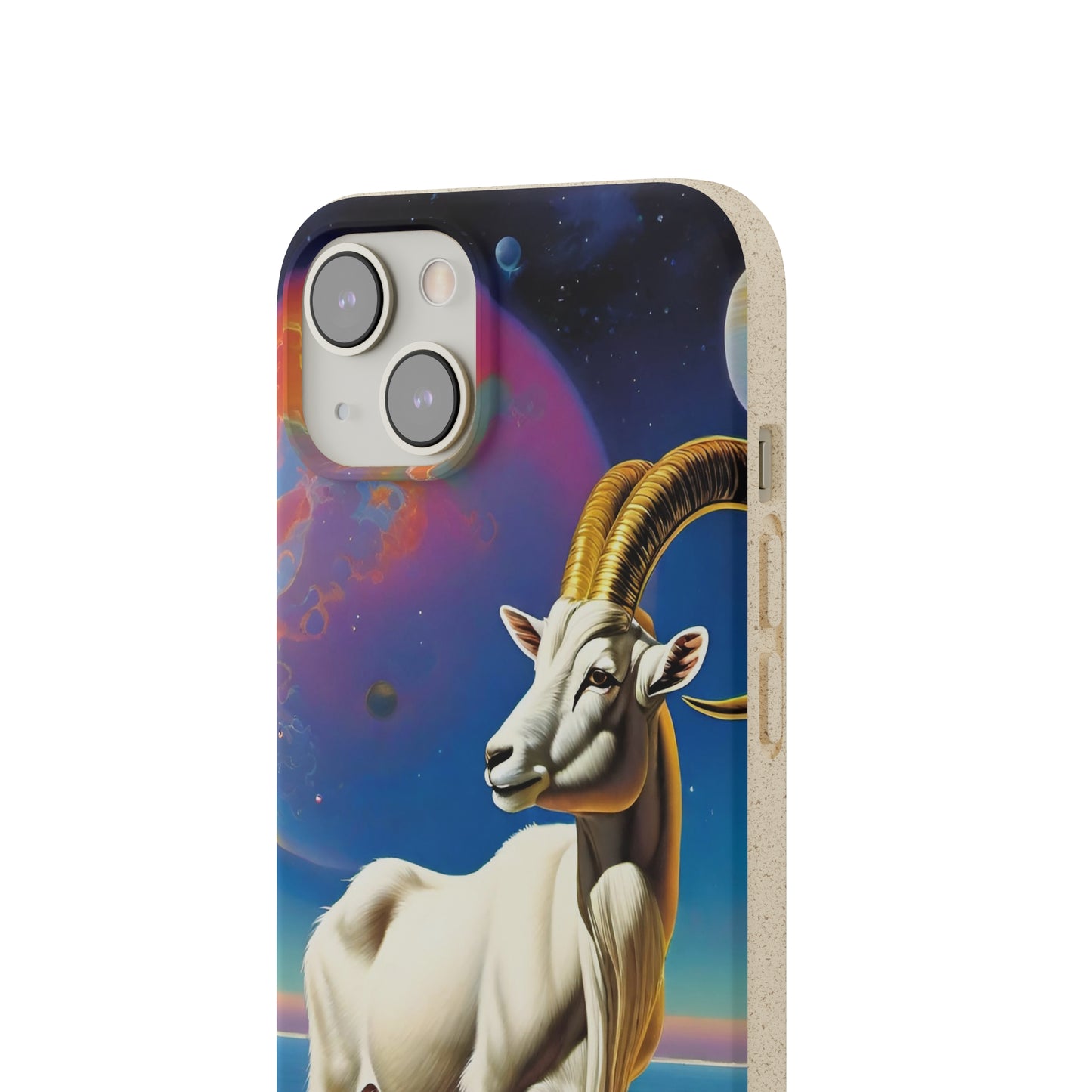 Goat of Mountain and Sea Eco Elegance Biodegradable Cases 🌱