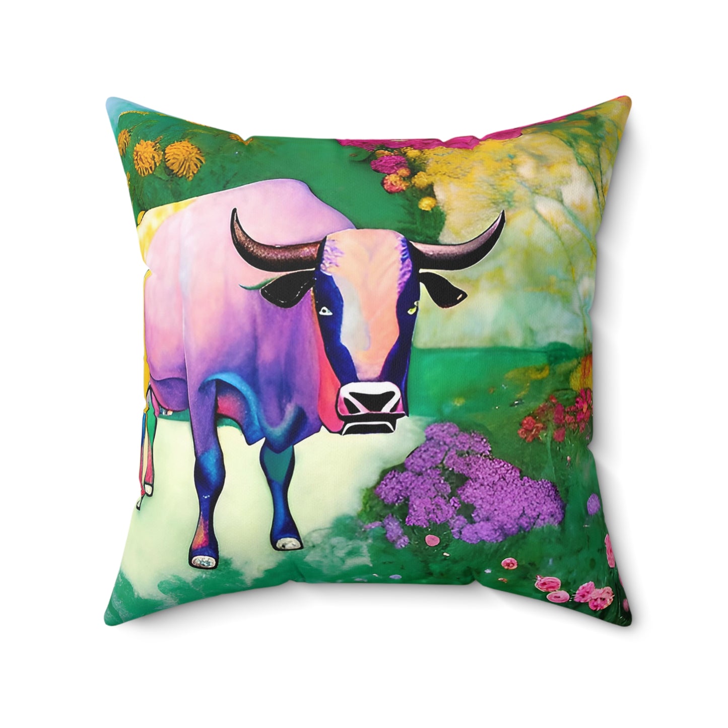 Taurus Spring Square Pillow