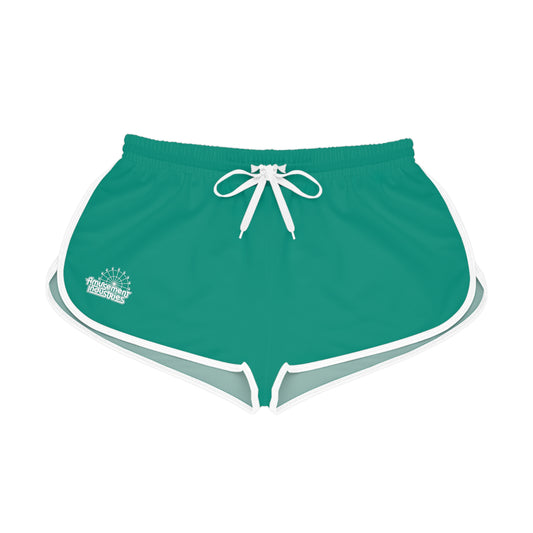 Teal Retro Women's Gym Shorts