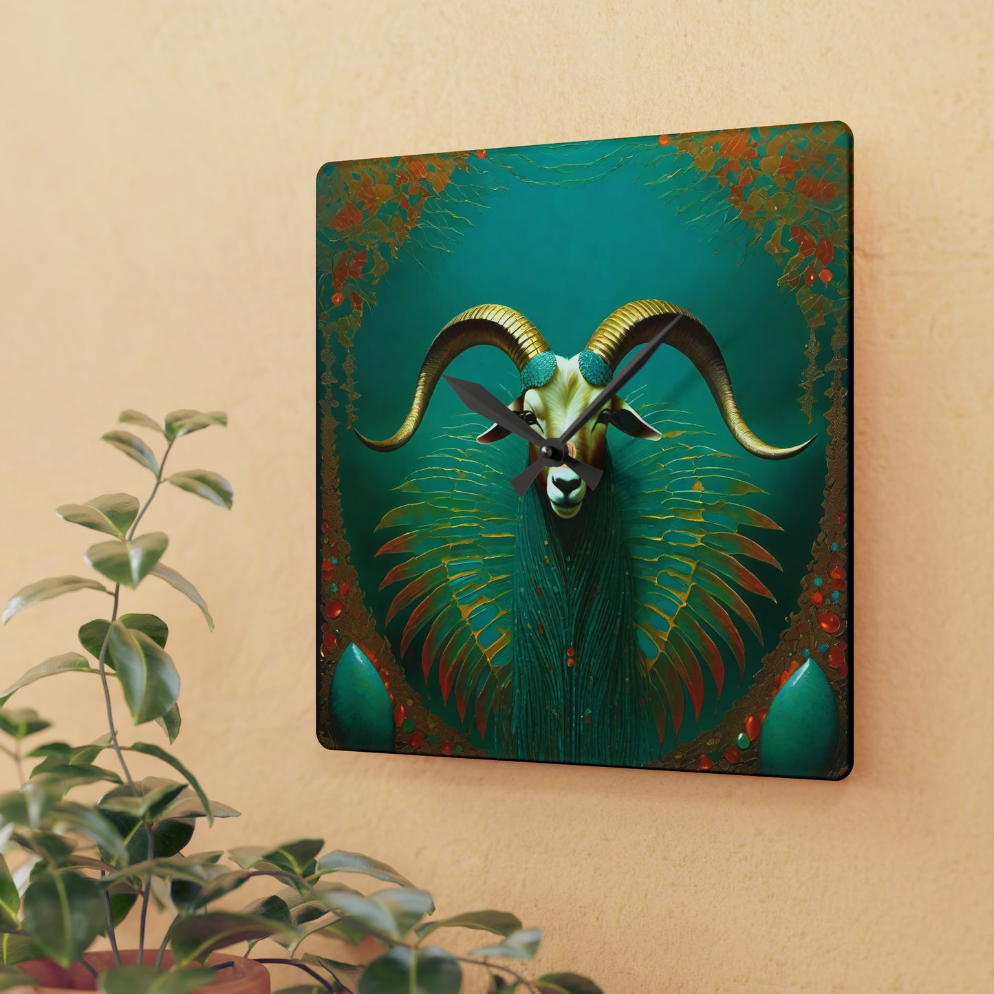 Liminal Week Goat Acrylic Wall Clock